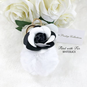 PETAL WITH FUR CHARM