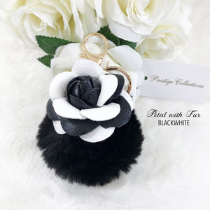 PETAL WITH FUR CHARM